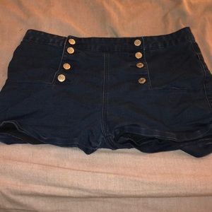 High waisted short shorts